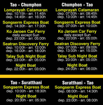TIMETABLE KOH TAO KOHTAO KOTAO KO TAO ISLAND_ОСТРОВ КОХ ТАО КО ТАО ТАУ КОТАУ КОТАО КОХТАО ТАИЛАНД