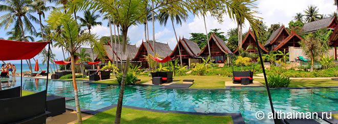 Kupu Kupu Beach Villas & Spa - Koh Phangan Photo  swimming pool restaurant bar La Plaga