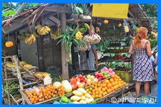 Fresh fruit market ОСТРОВ КО ПАНГАН _ КОХ ПХАНГАН ТАИЛАНД _KOPANGAN_ KOH PHANGAN ISLAND THAILAND 