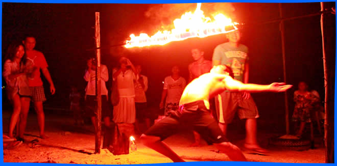 fire show dancer - Koh Samed Nightlife